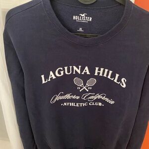 Hollister Laguna Hills Navy Crewneck Sweater